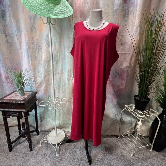 📌bpc A-Line Casual Figure -friendly Plus Size Cotton Dress - Picture 1 of 13